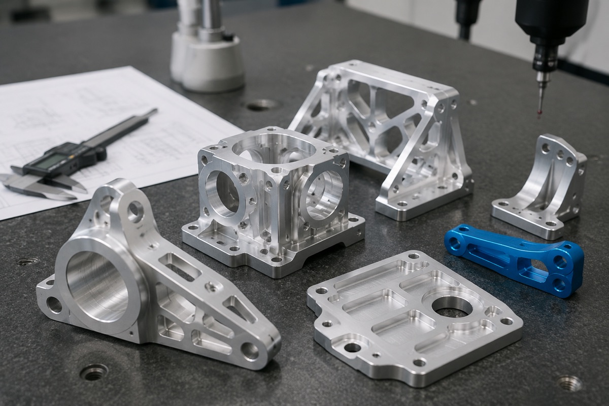 Piezas de aluminio mecanizadas CNC a medida a partir de planos del cliente