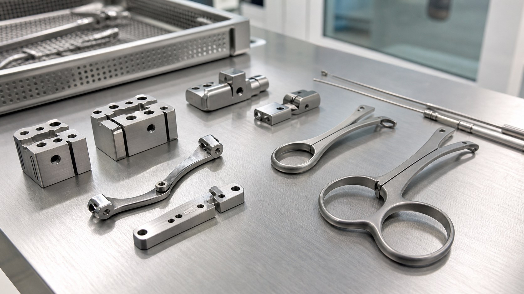 Mecanizado CNC de prototipos de instrumentos quirúrgicos: ergonomía e inspección
