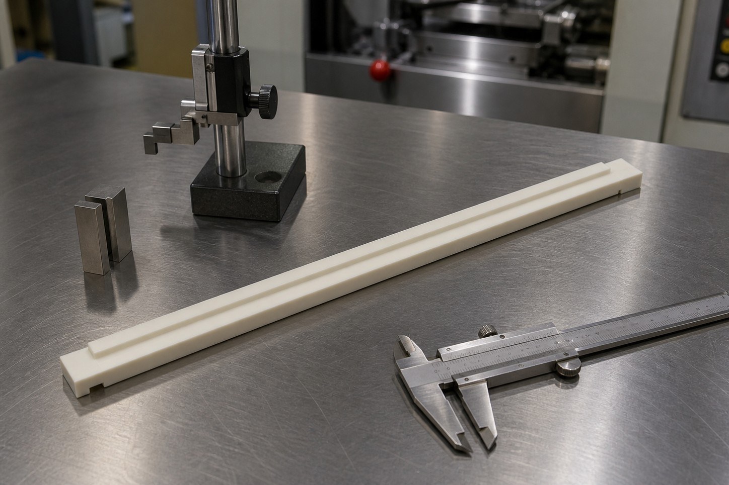 Revision tecnica de mecanizado CNC: CNC Machining Review of a Guide Rod: Slot Relationships, Workholding Datums, and Burr