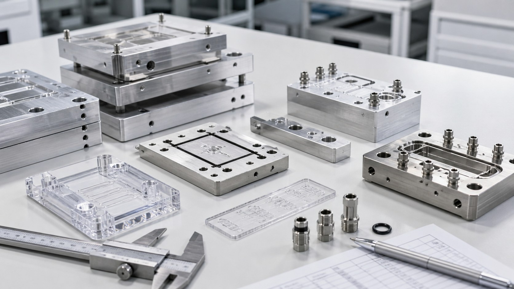 Manifolds microfluídicos y útiles de cartucho mecanizados por CNC