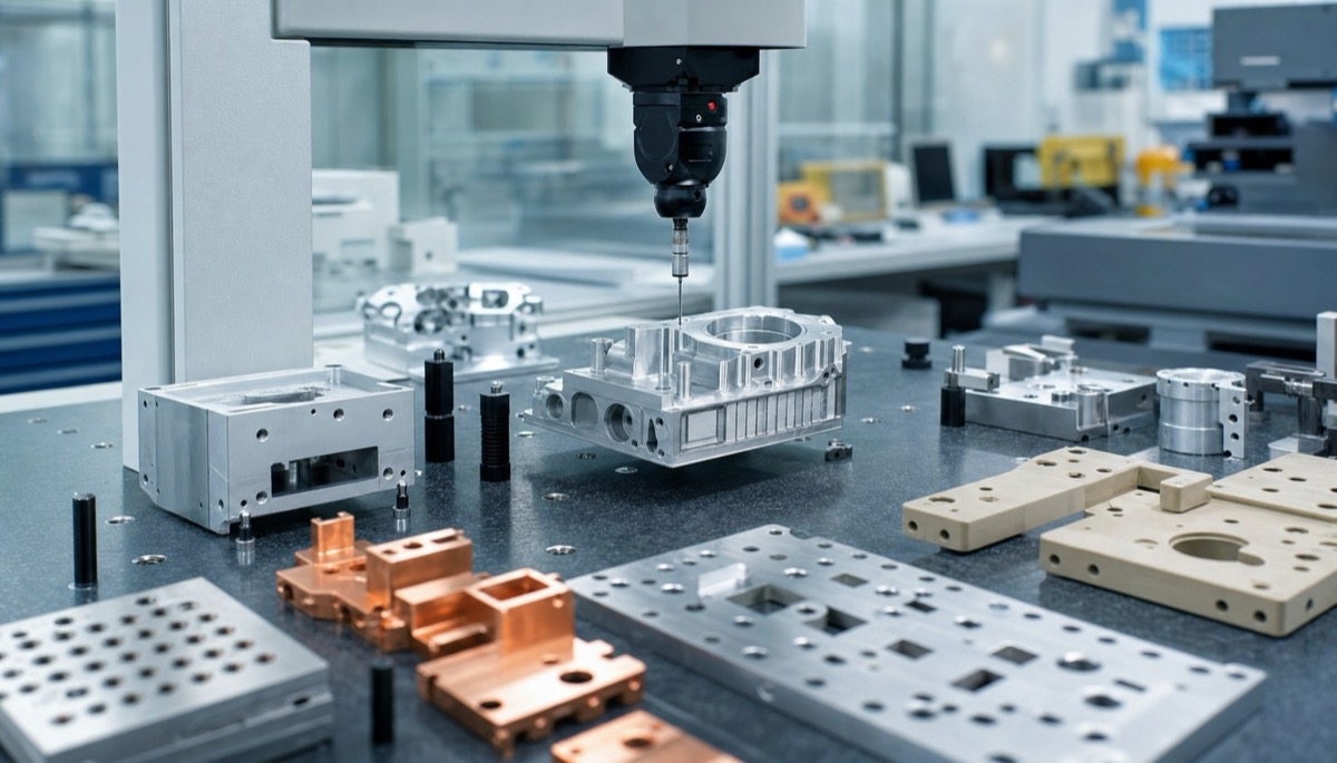 Inspección CMM de piezas CNC subcontratadas para equipos de ingeniería