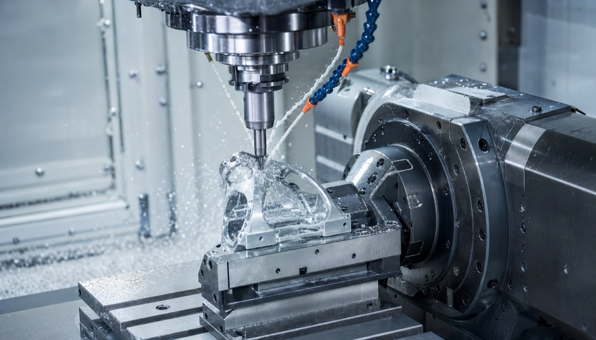 Mecanizado CNC de una pieza prototipo de aluminio para robot