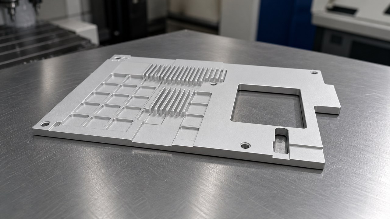 Revision tecnica de mecanizado CNC: Small-Batch Machining Review for a Finned Plate Guard: Hole-Slot Relationships, Setup