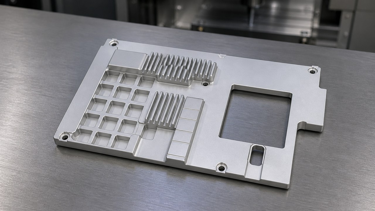 Revision tecnica de mecanizado CNC: Small-Batch Machining Review for a Finned Plate Guard: Hole-Slot Relationships, Setup