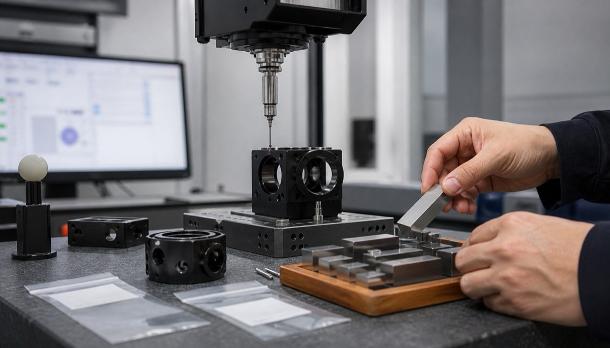 Inspeccion y revision DFM de piezas opticas CNC prototipo