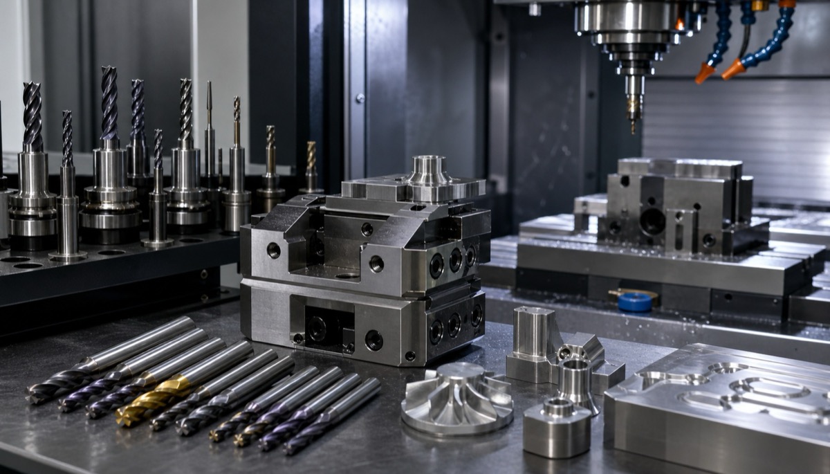 Herramientas, fresas recubiertas y utillaje para mecanizado CNC de metales especiales