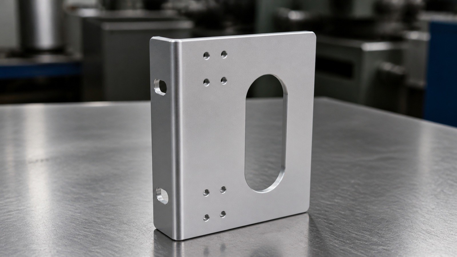 Revision tecnica de mecanizado CNC: Machining Case for a Bent Hanger Bracket in Custom Automation Assembly Equipment: Hole-Slot