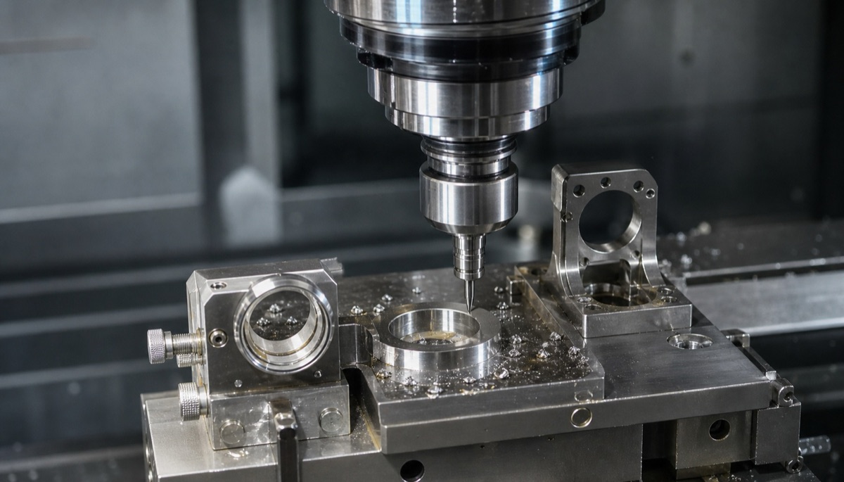 Mecanizado CNC de piezas de acero inoxidable para instrumentos opticos con utillaje de precision