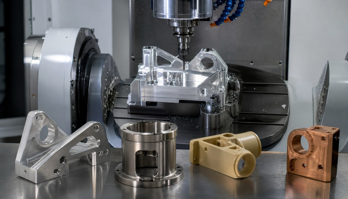 Revision de cotizacion CNC para piezas roboticas a medida con aluminio acero inoxidable cobre y plasticos
