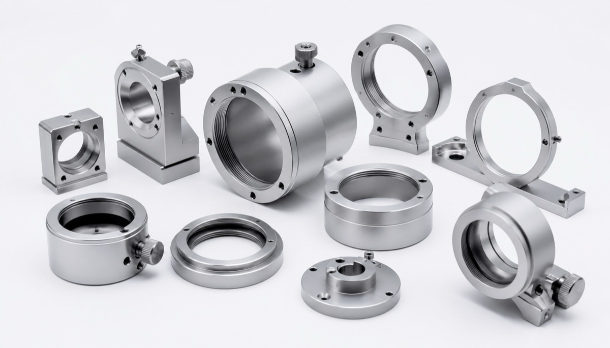 Aros monturas y soportes opticos acabados para ensamblaje de precision