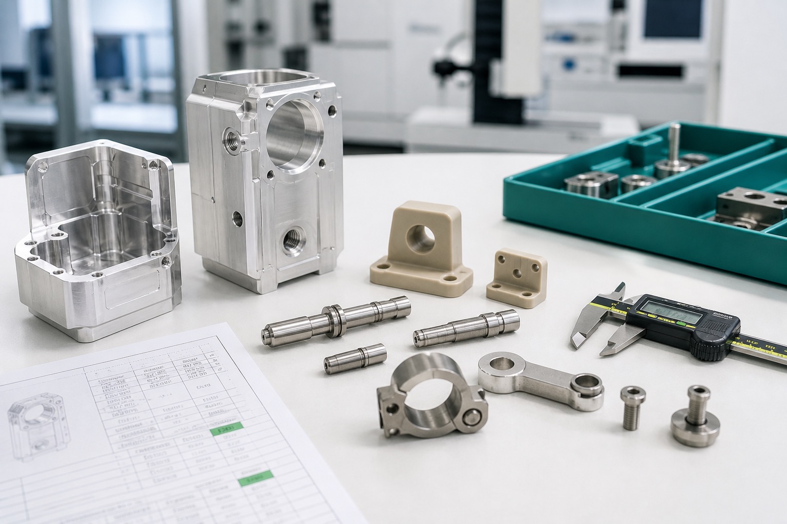 Piezas mecanizadas CNC para dispositivos medicos