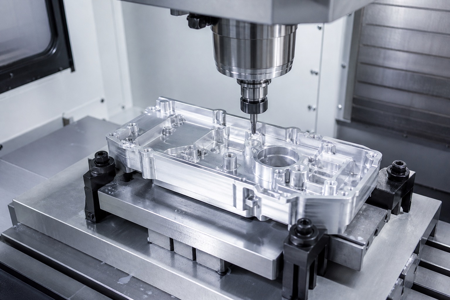 Fresado CNC de carcasa de aluminio para equipo medico