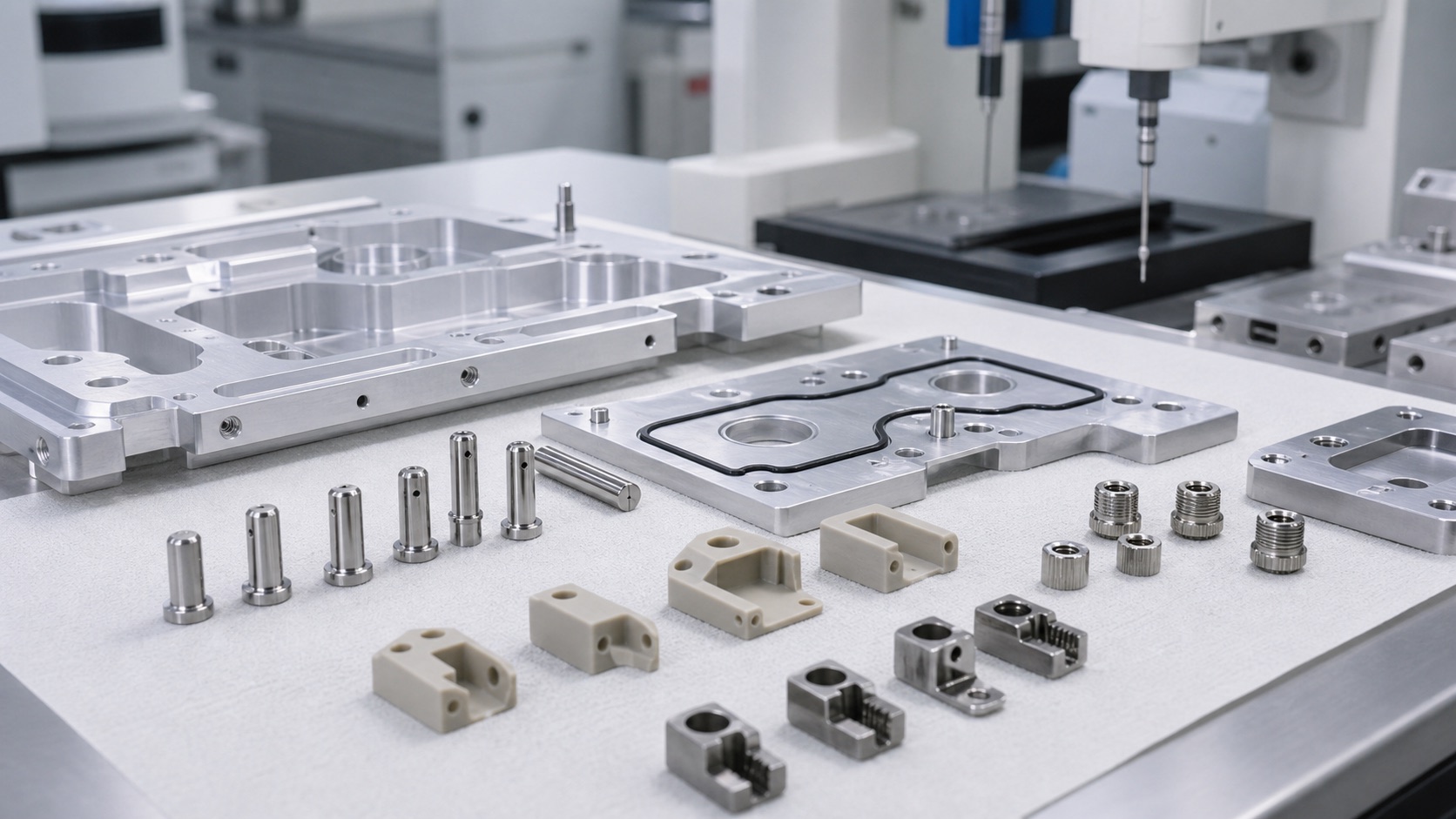 Multi-material CNC machined medical device parts case overview