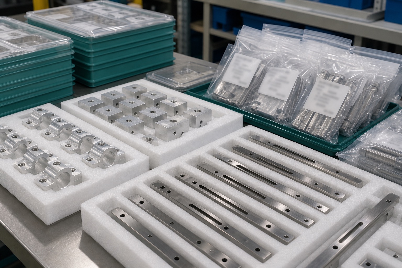 Mecanizado CNC de piezas para equipos de esterilización médica: rieles, soportes y bandejas