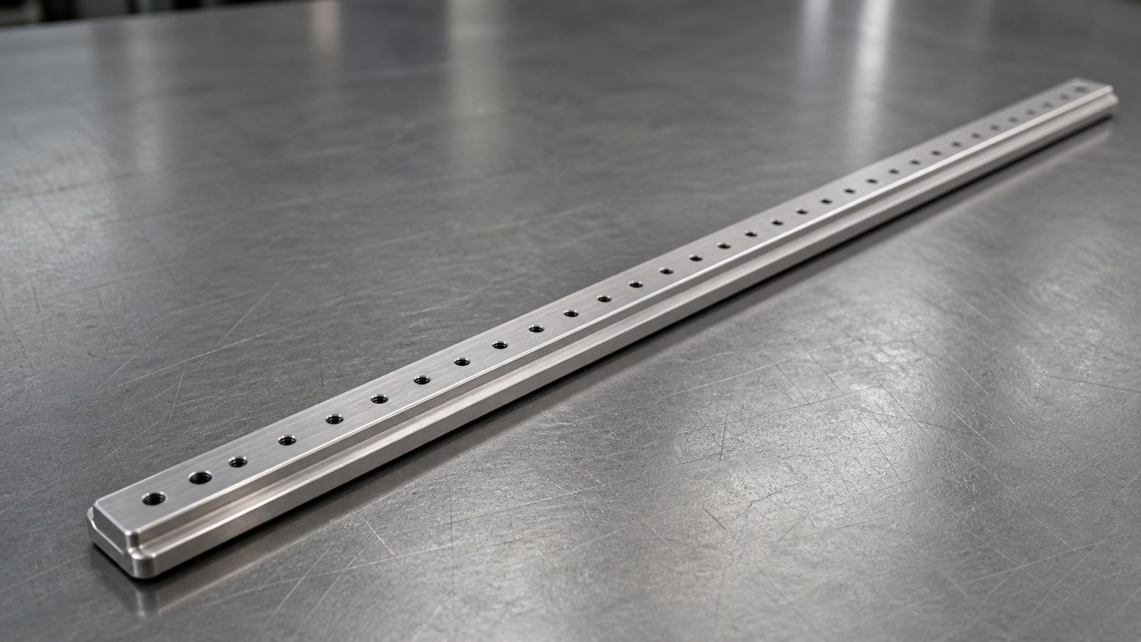 Revision tecnica de mecanizado CNC: Small-Batch Machining Review of a Long Guide-Rail Adapter Plate for an Automation Guidance