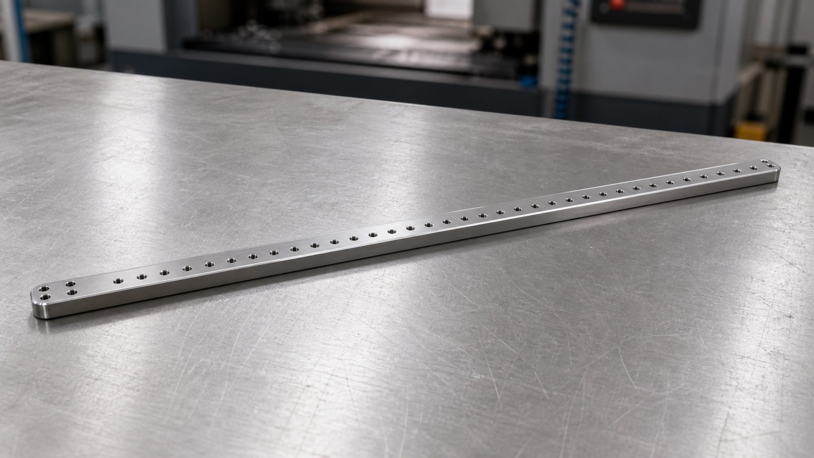 Revision tecnica de mecanizado CNC: Small-Batch Machining Review of a Long Guide-Rail Adapter Plate for an Automation Guidance