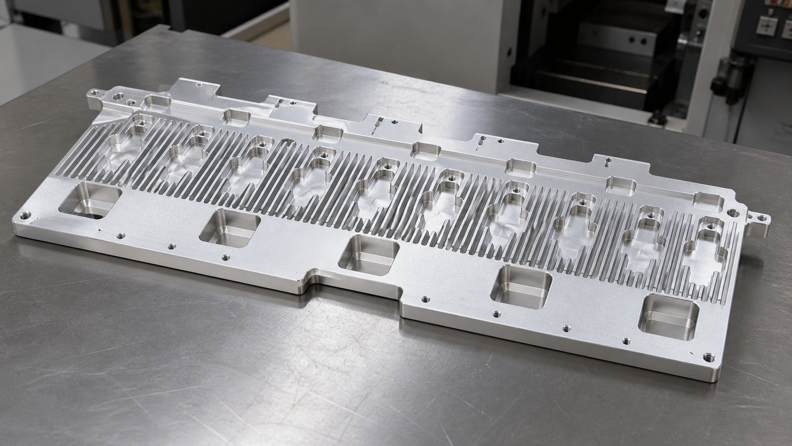 Mecanizado de disipador de placa para utiles de automatizacion: ranuras avellanadas y revision de montaje