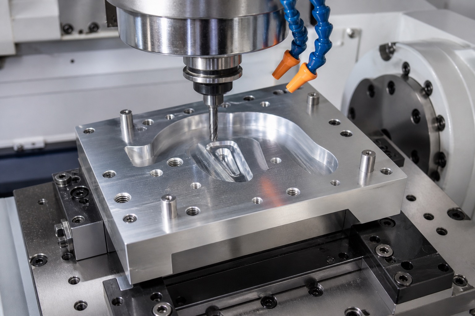 Mecanizado CNC de utillajes de calibración para sondas de ultrasonido médico
