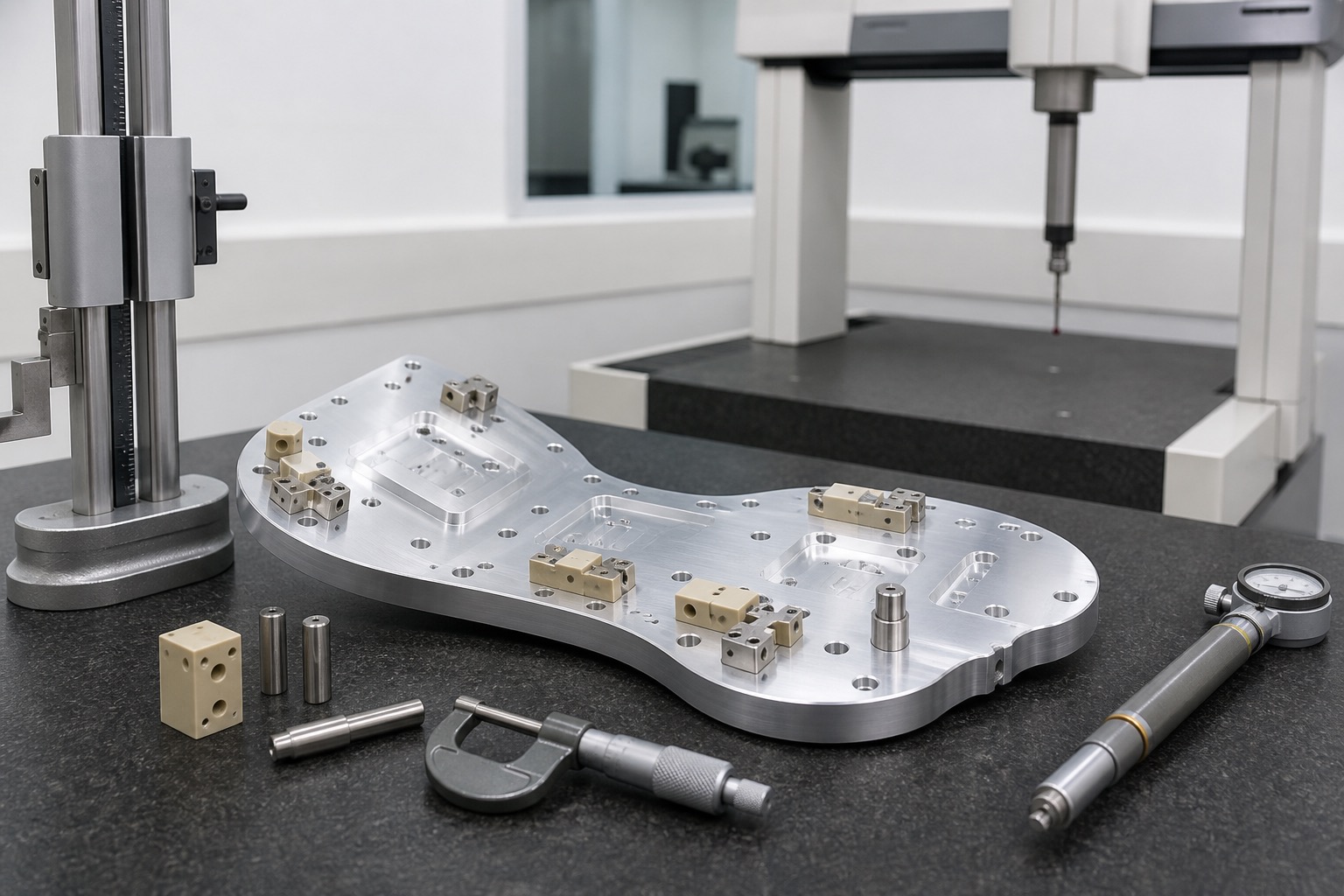 Mecanizado CNC de utillajes de calibración para sondas de ultrasonido médico