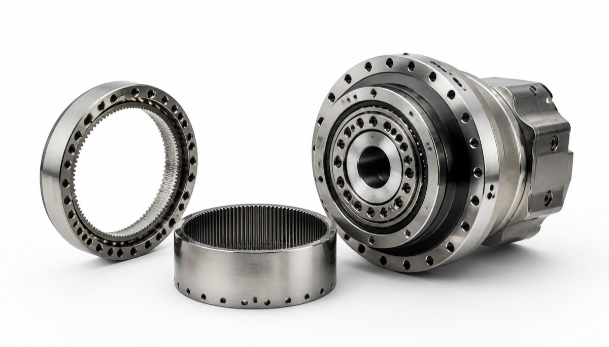 Corona rígida y flexspline para montaje de reductor armónico