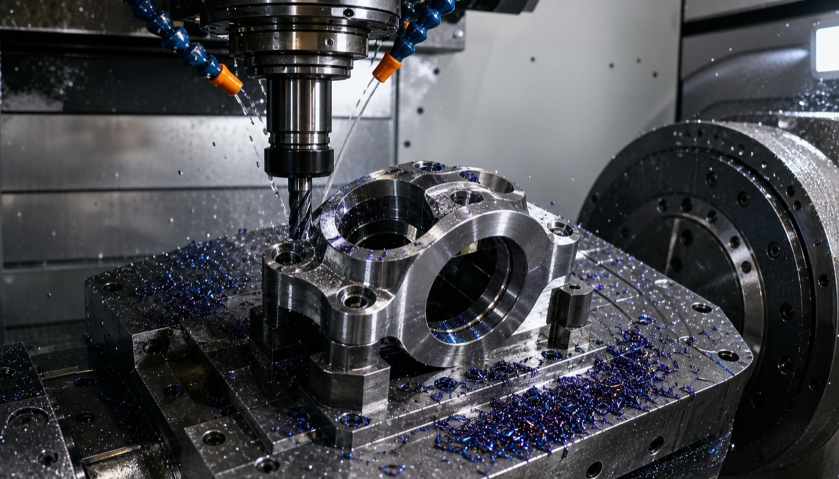 Mecanizado CNC de piezas robóticas de titanio TC4