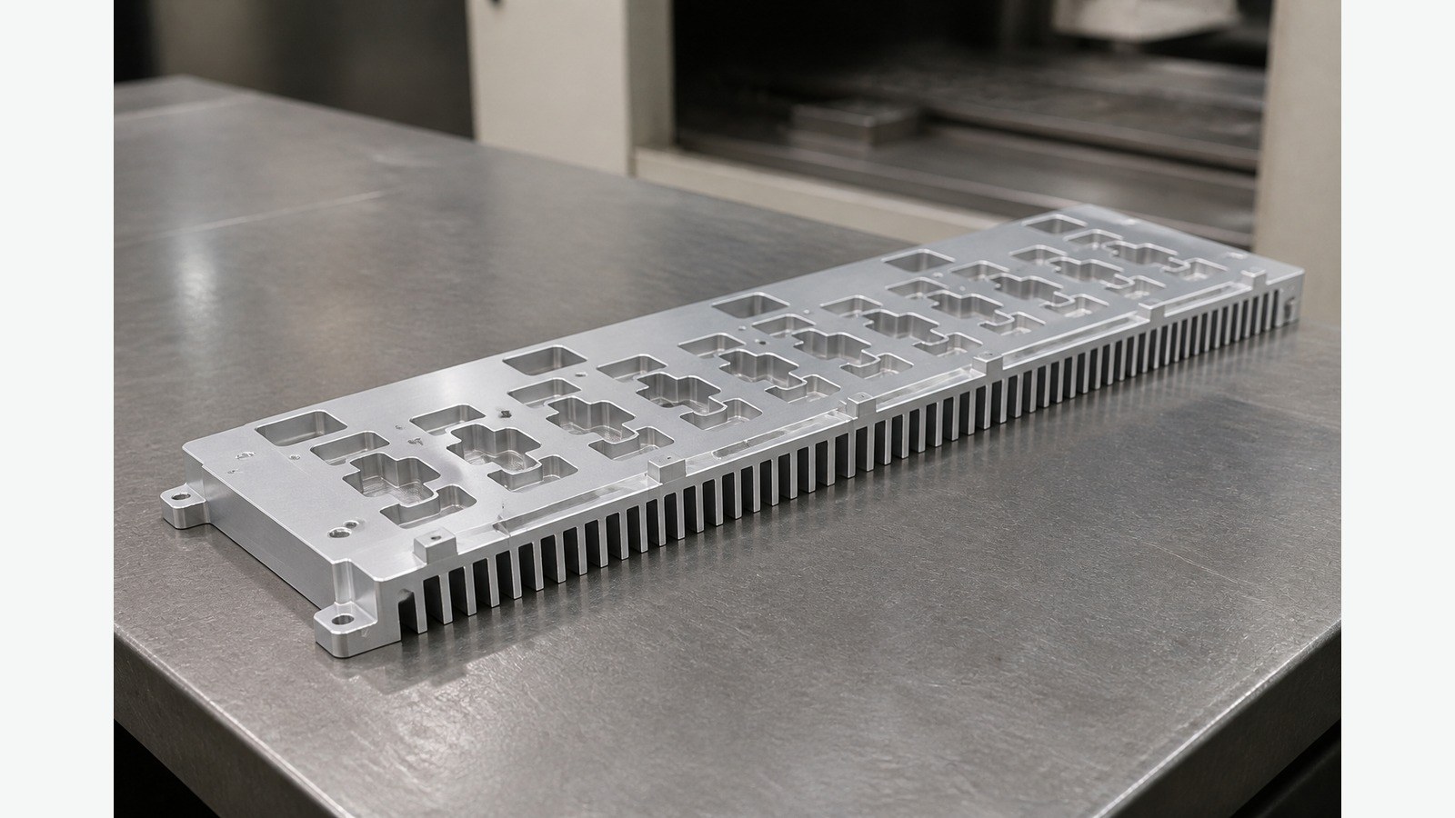 Mecanizado de disipadores de aluminio para modulos electronicos: referencias, ranuras y bordes