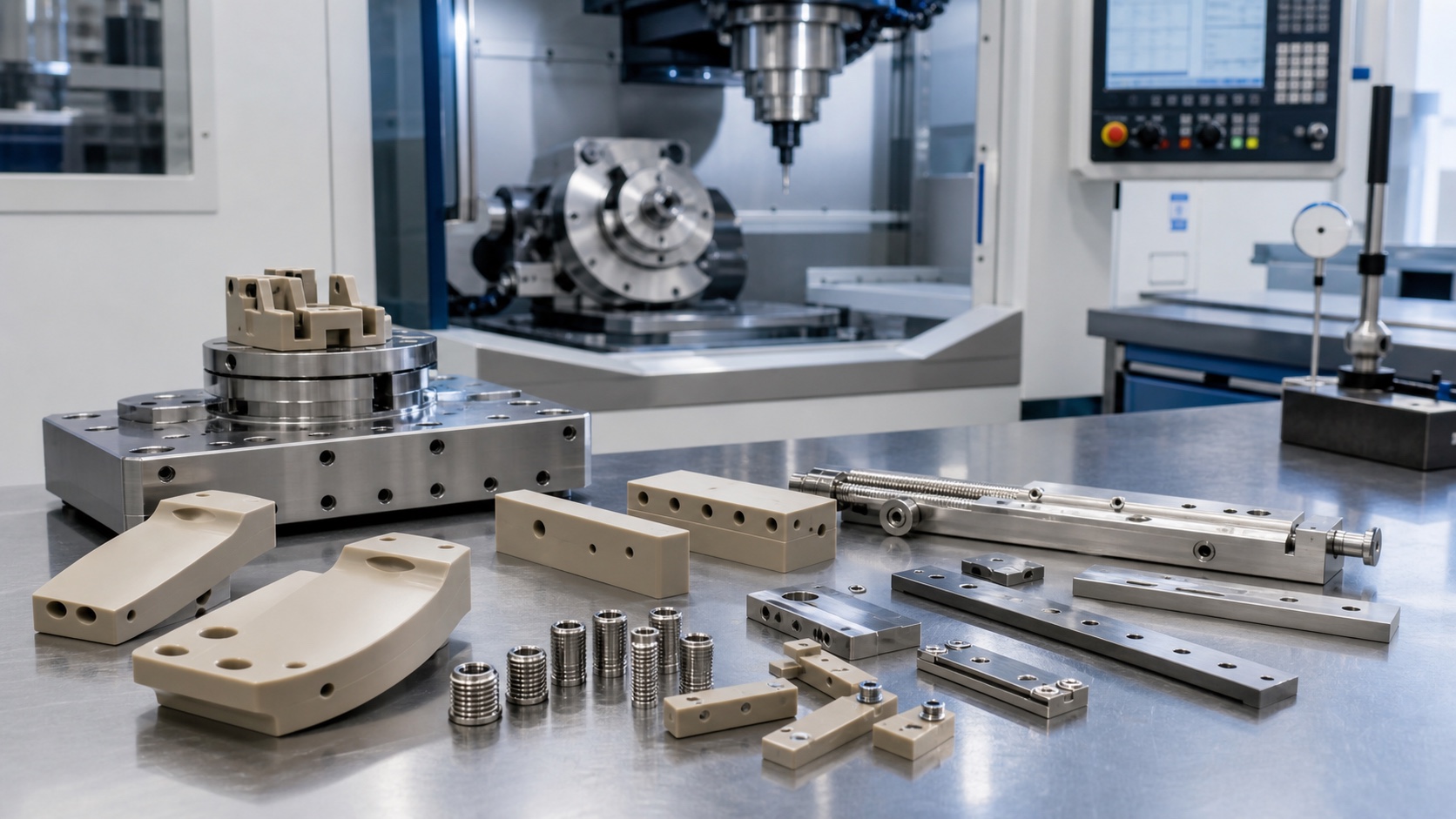 Mecanizado CNC de piezas para fijaciones de posicionamiento de paciente compatibles con MRI