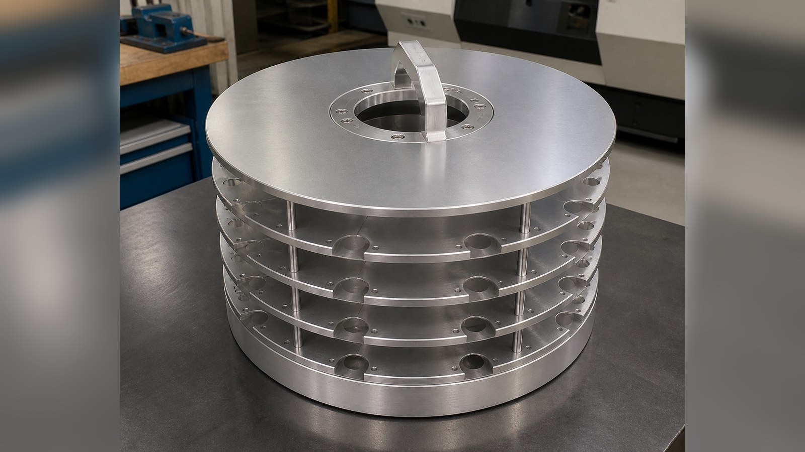 Revision tecnica de mecanizado CNC: How to Control Hole Relationships and Burrs When Machining a Multilayer Disc Carrier for