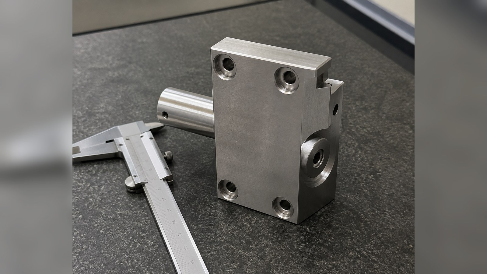 Revision tecnica de mecanizado CNC: Trial Machining of a Rectangular Nozzle Seat for Custom Automation Equipment: