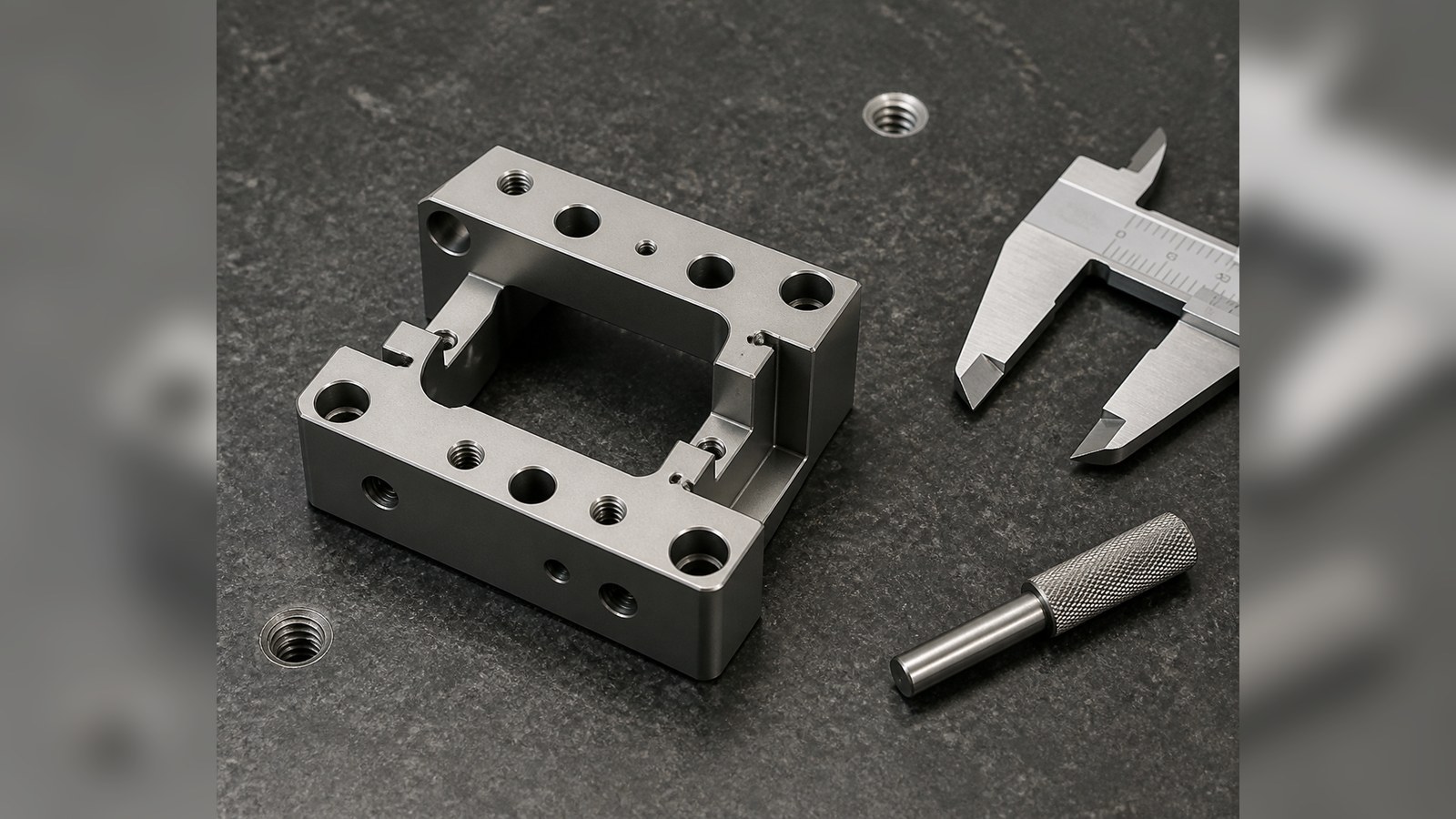 Revision tecnica de mecanizado CNC: Machining Risks Seen in a Frame-Style Mounting Base for Custom Automation Assembly