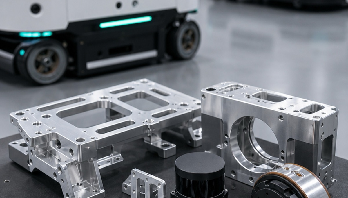 Piezas de aluminio mecanizadas a medida para prototipos y robótica en lote pequeño