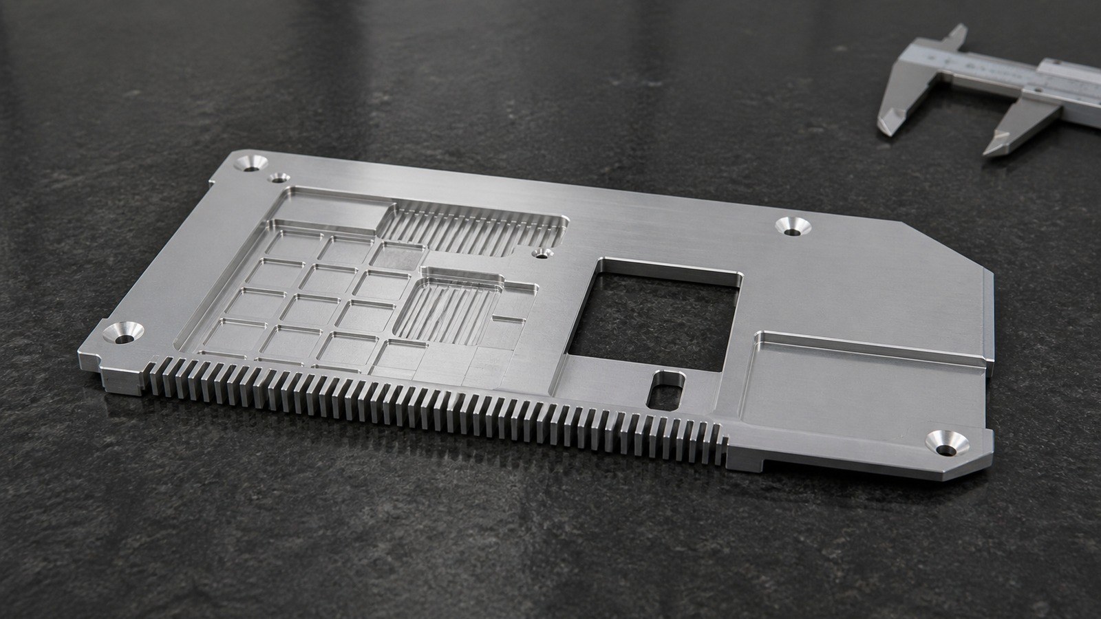 Revision tecnica de mecanizado CNC: Low-Volume Machining Review of a Plate-Type Heat-Dissipation Guard for Electronic Modules: