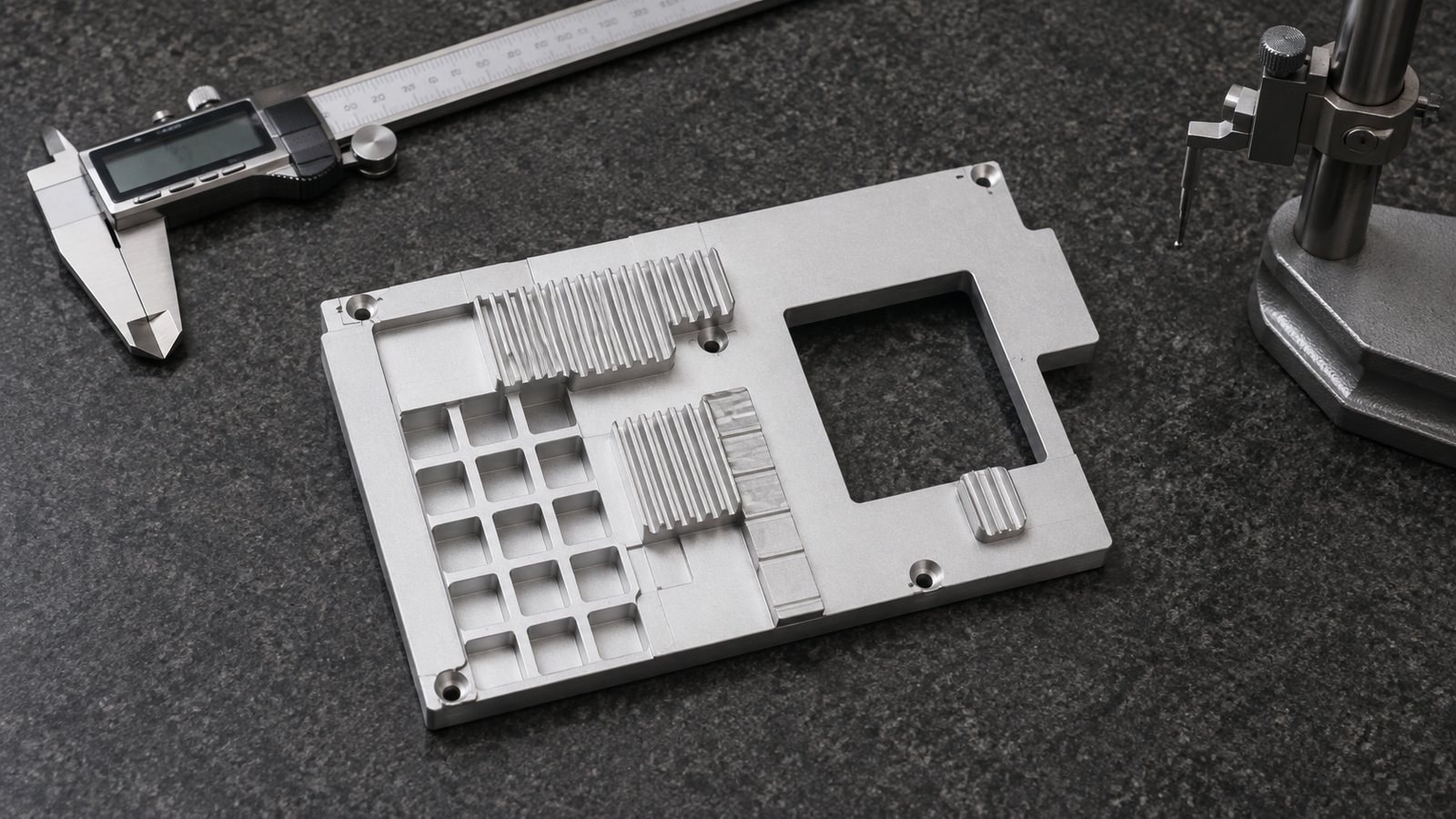 Revision tecnica de mecanizado CNC: Aluminum Protective Cover for an Electronics Cooling Module: Counterbore-Slot Machining and