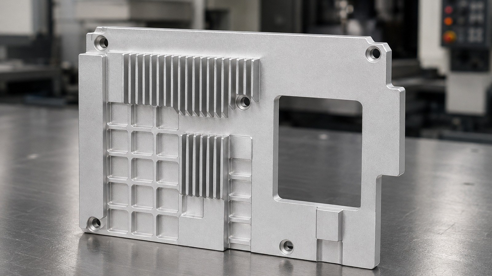 Revision tecnica de mecanizado CNC: Aluminum Protective Cover for an Electronics Cooling Module: Counterbore-Slot Machining and