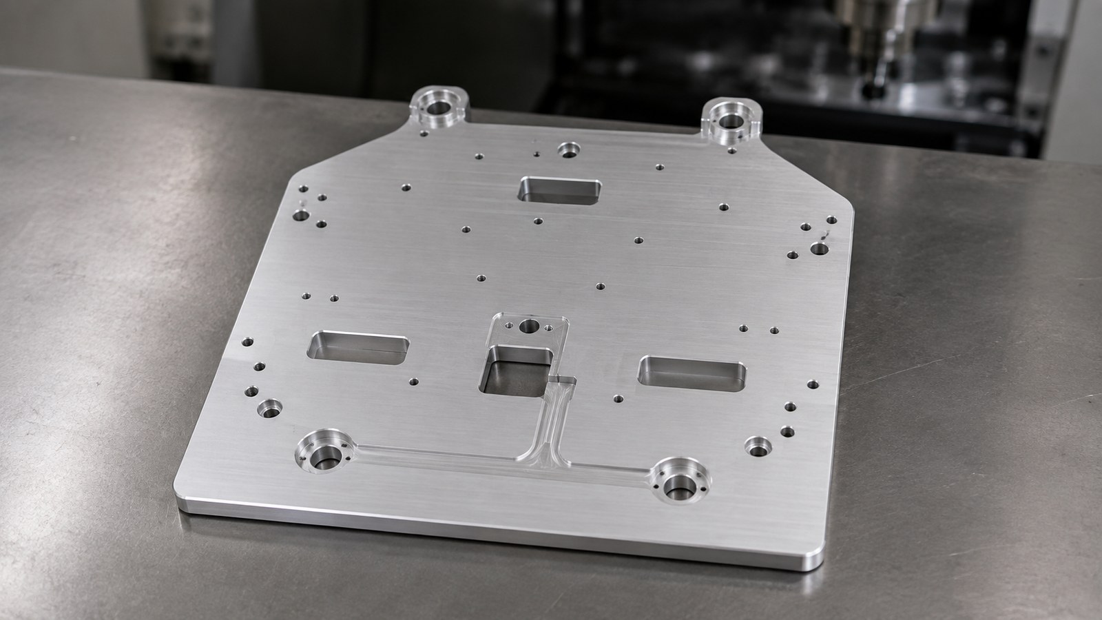 Revision tecnica de mecanizado CNC: Machining Risks in an Aluminum Thin Mounting Plate for Automation Fixtures: Counterbores,