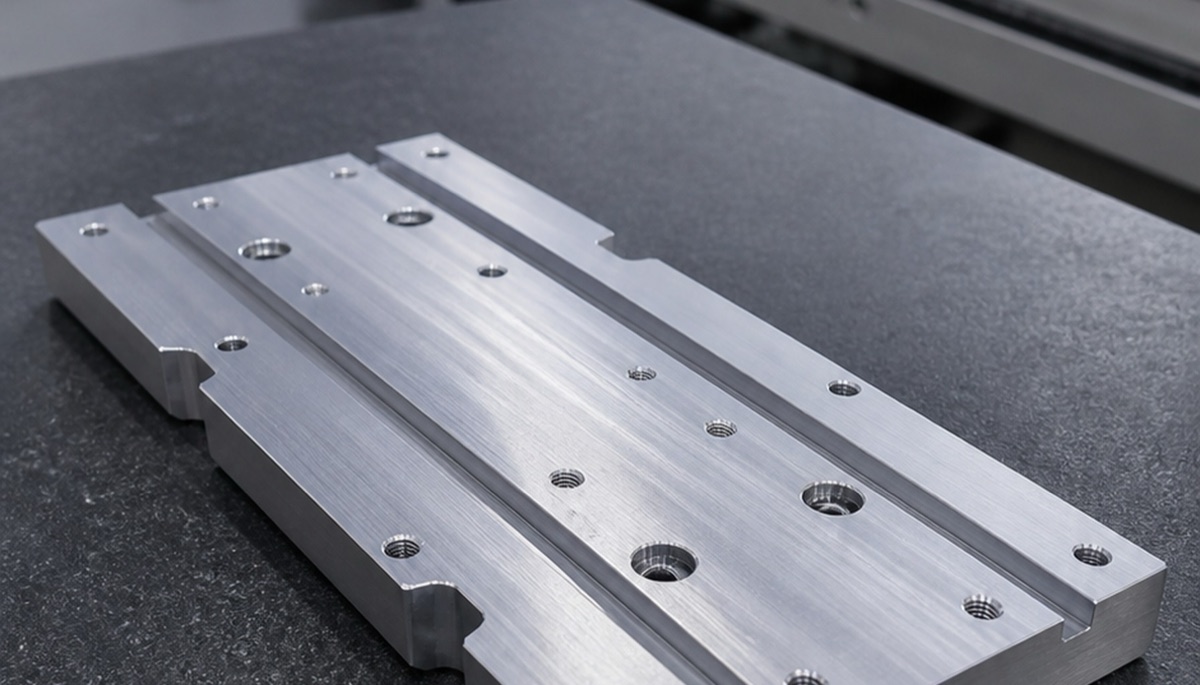 Placa óptica de aluminio mecanizada de precisión con agujeros de montaje