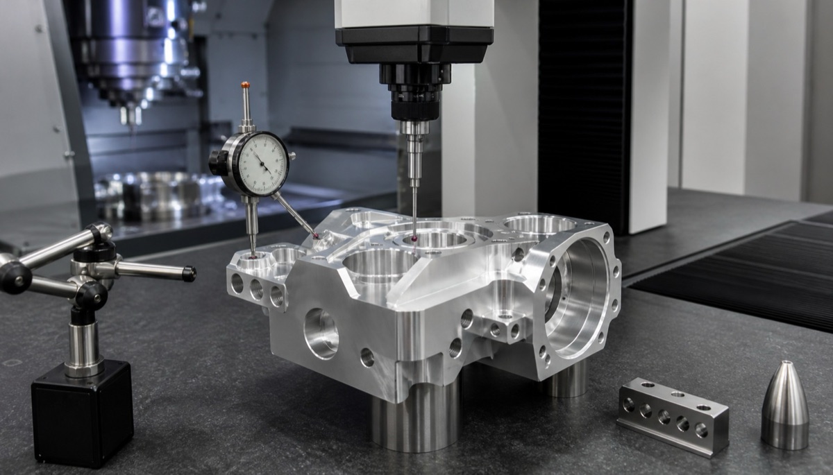 Inspección de rasgos funcionales en prototipos CNC
