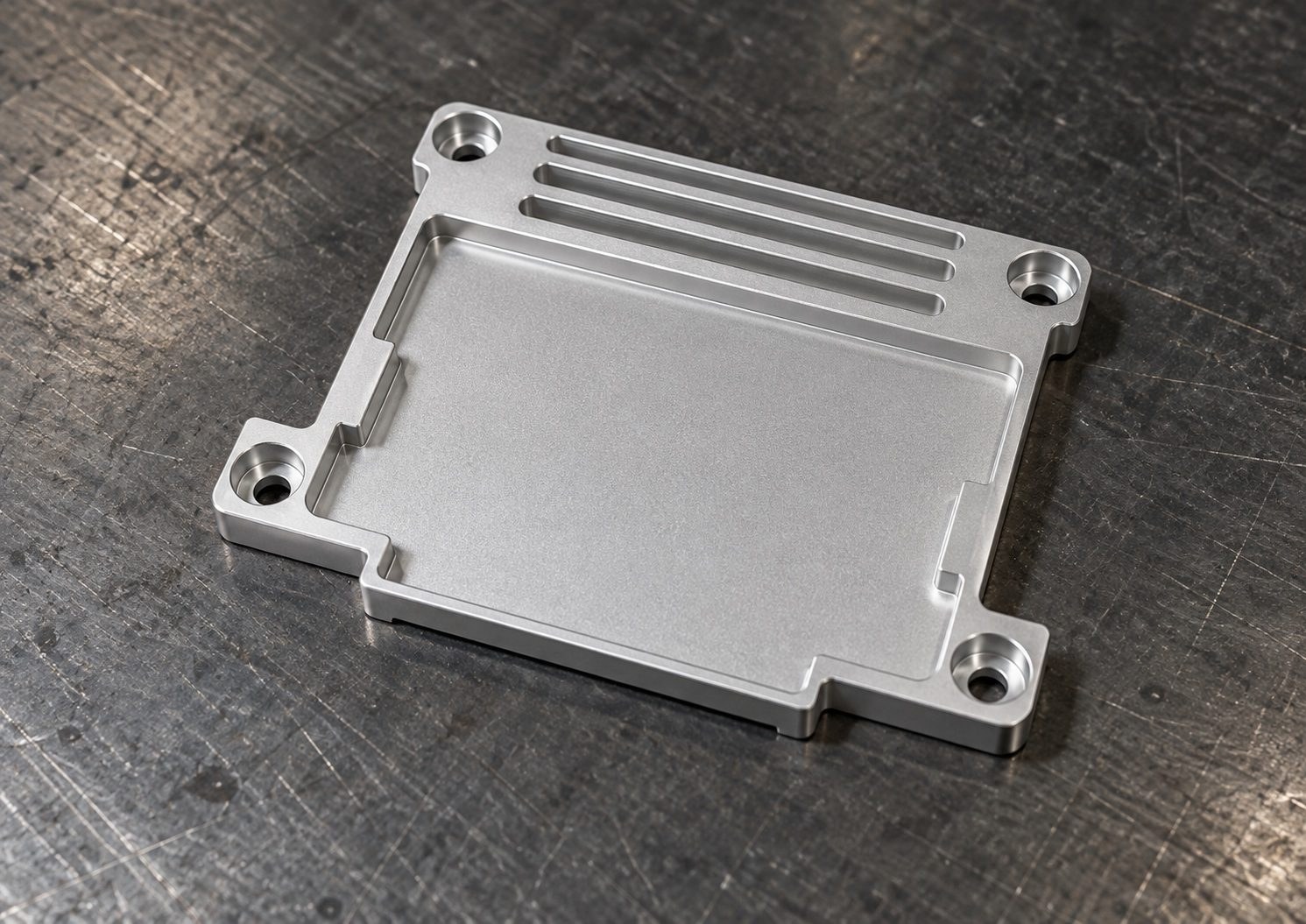 Revision de mecanizado de una cubierta delgada de aluminio para automatizacion