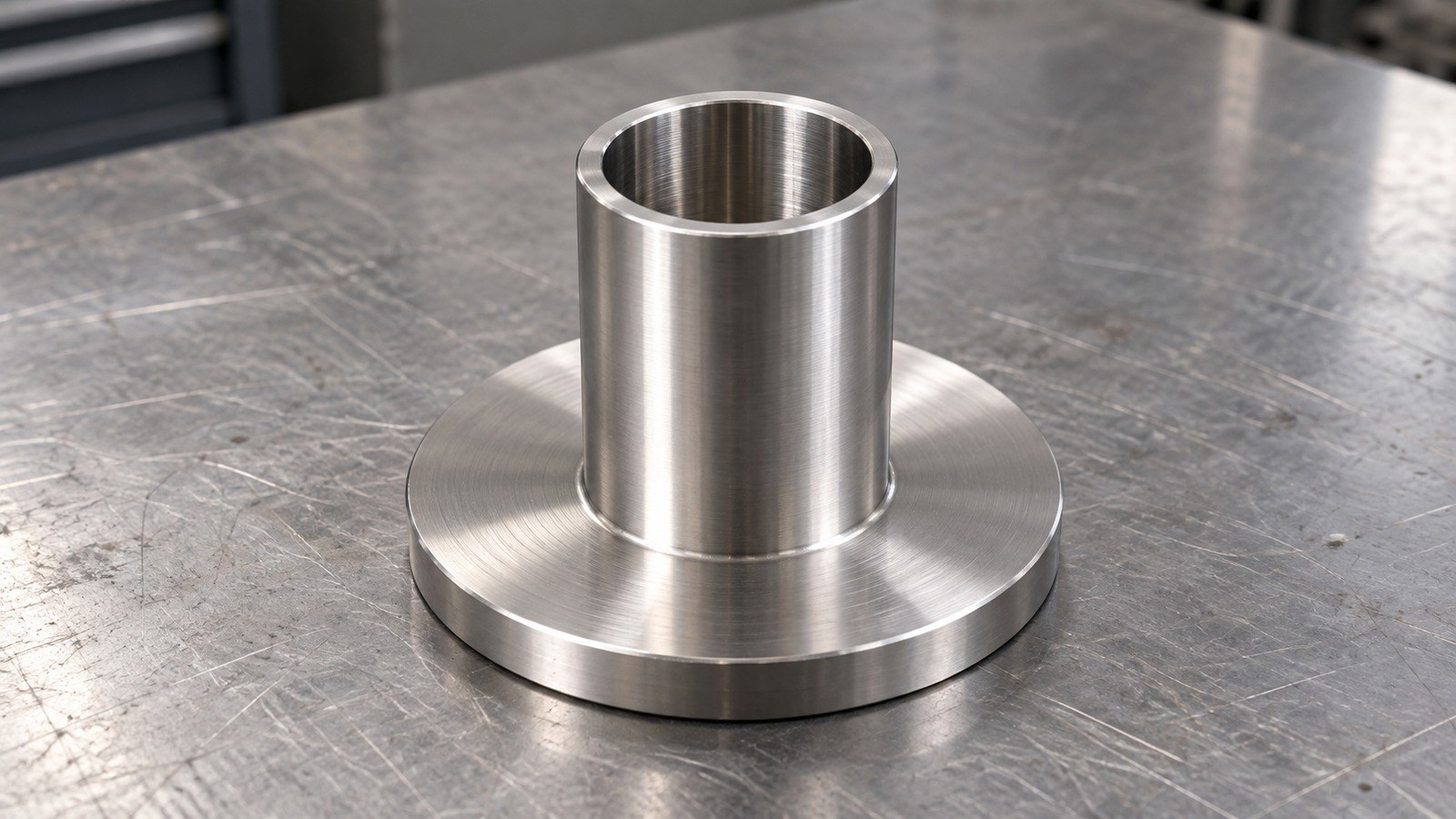 Revision de mecanizado de un cilindro con brida para equipos de inspeccion de semiconductores